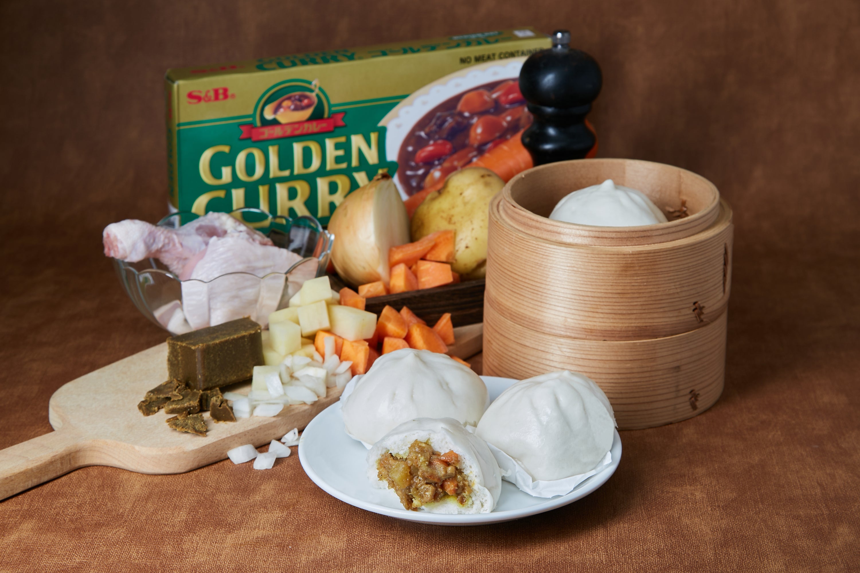 Japanese Chicken Karē Bun